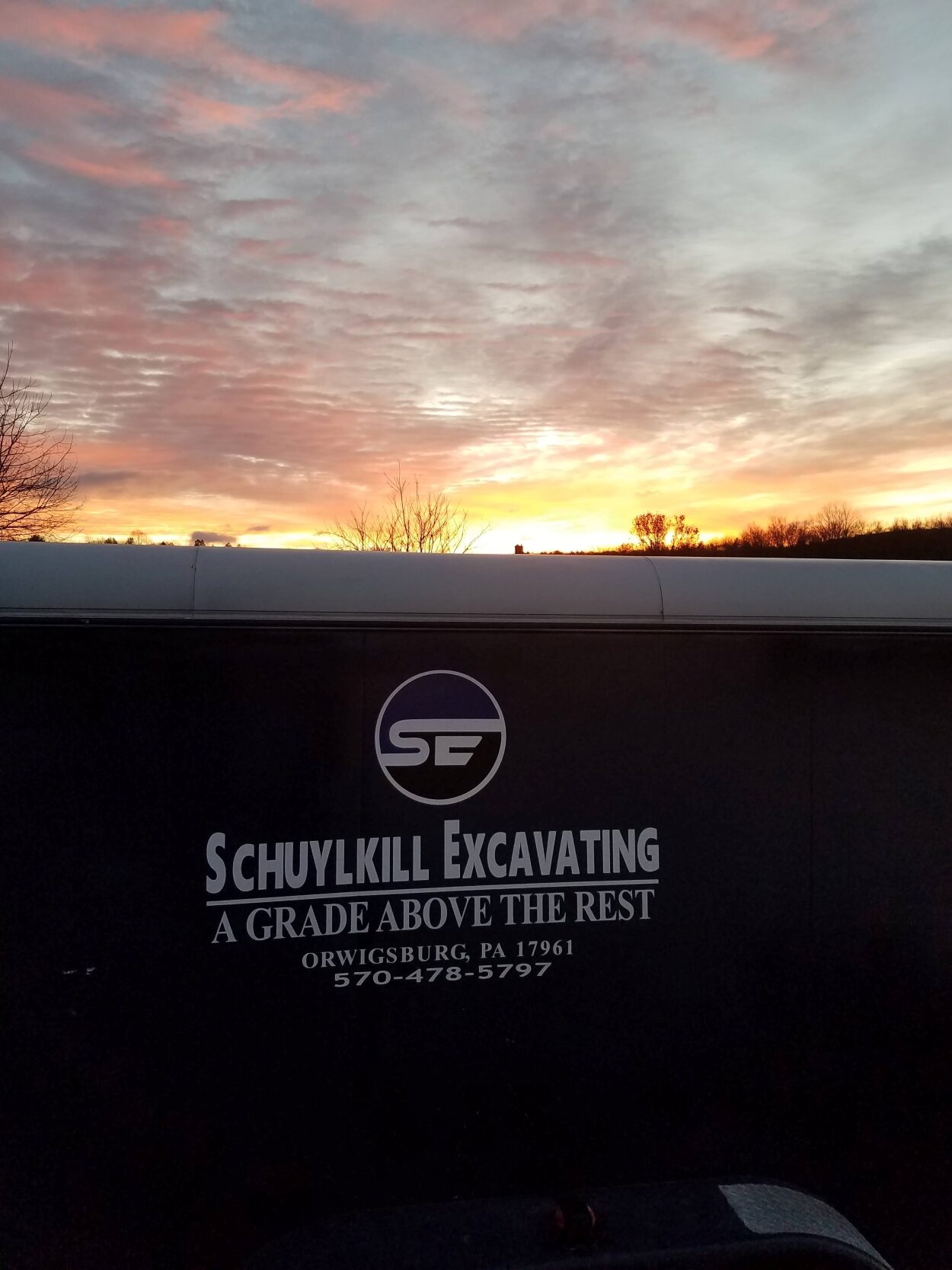 Sunset at Schuylkill Excavating