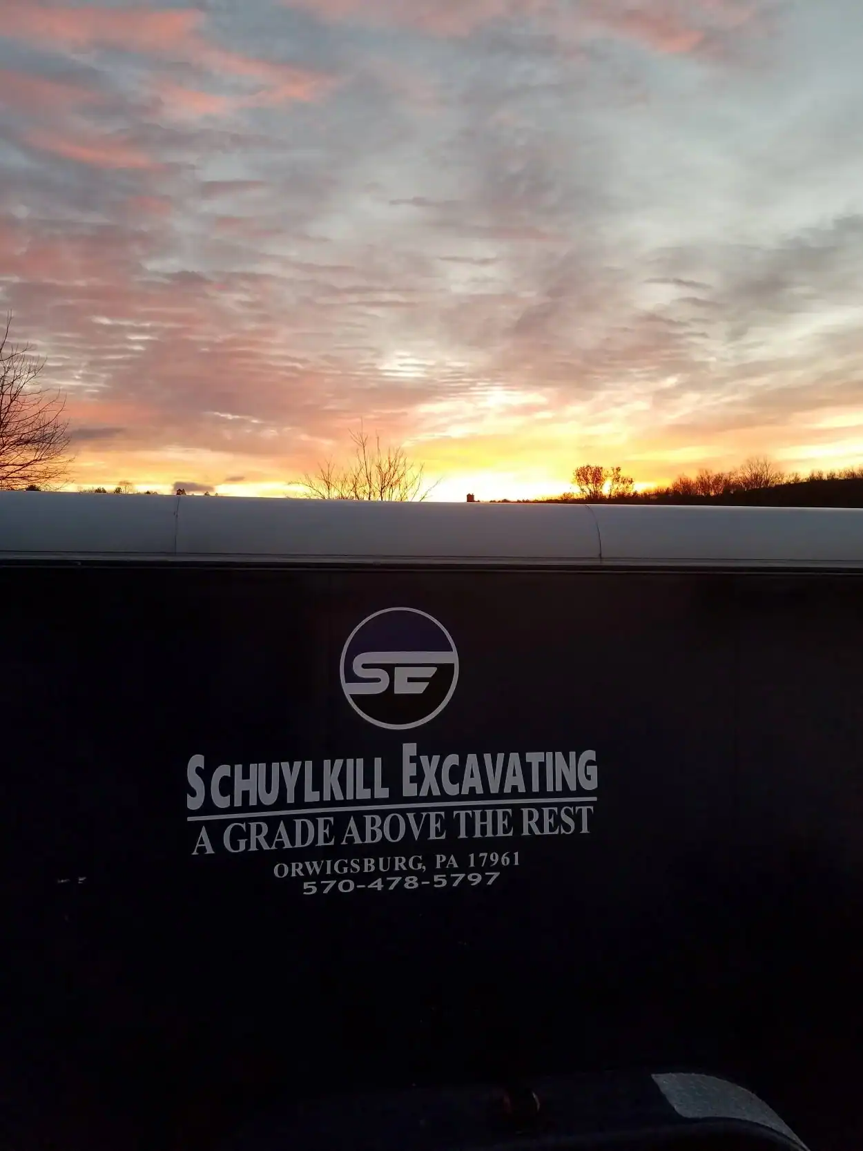 Sunset at Schuylkill Excavating